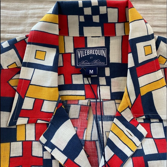 Brooks Brothers Et Vilebrequin Bowling
Shirt in the Mixed Signals Print - Picture 7 of 12